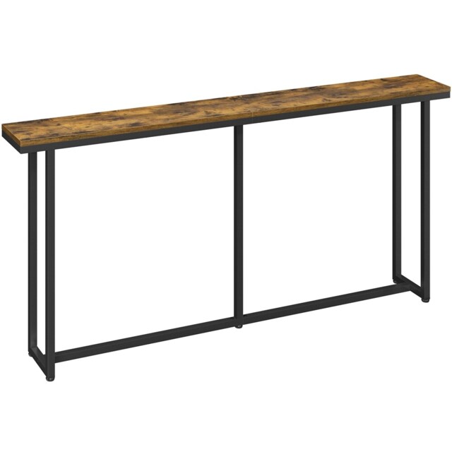 Yaheetech Extended Console Table-Rustic Brown Brown Rustic Browm 160 cm L × 20 cm W × 81 cm H 1