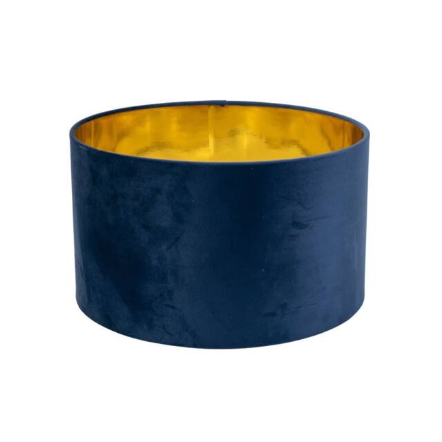 ValueLights Reni Medium Navy Velvet Chrome Shade and Bulb