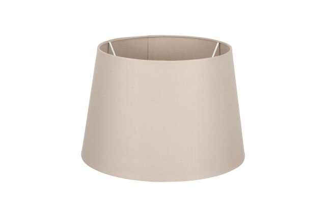 20cm Taupe Tapered Poly Cotton Lampshade for Table Lamps