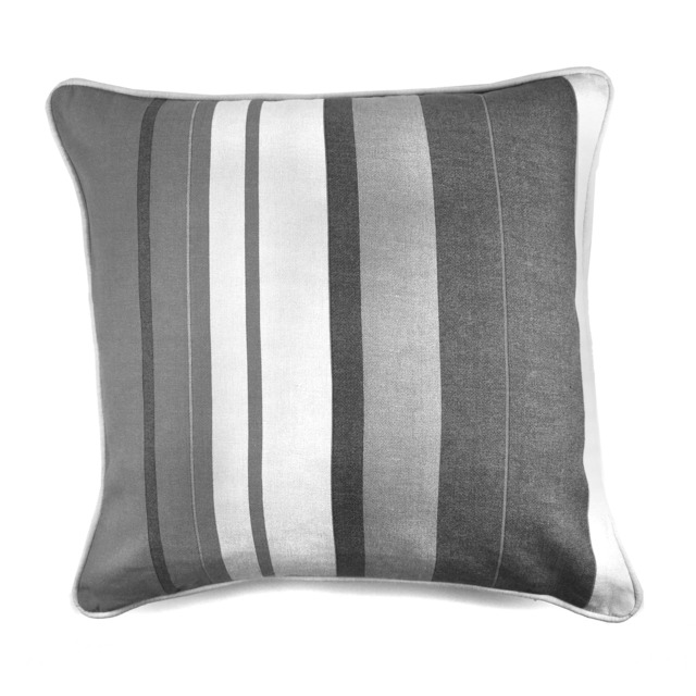 Fusion Whitworth Stripe Filled Cushion Grey