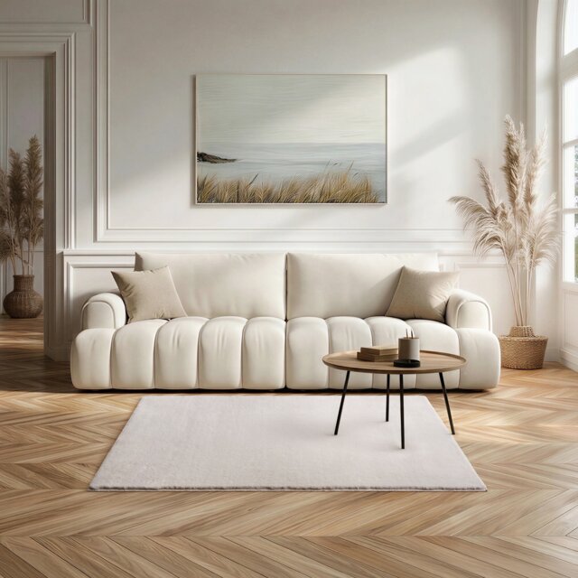 Softie Short Pile Faux Fur Living Room & Bedroom Rug