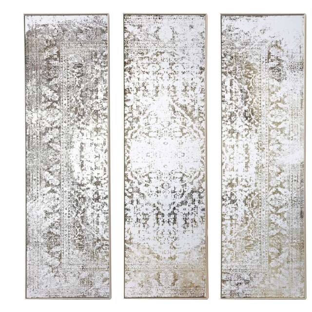 Hill Interiors Antique Look Wall Mirror (Pack of 3) Bronze Bronze One Size 1