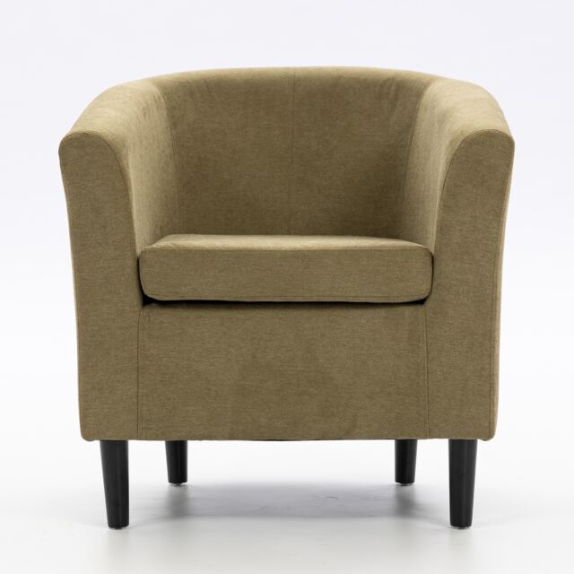 Beulah Fabric Accent Chair Green Pale Green One Size