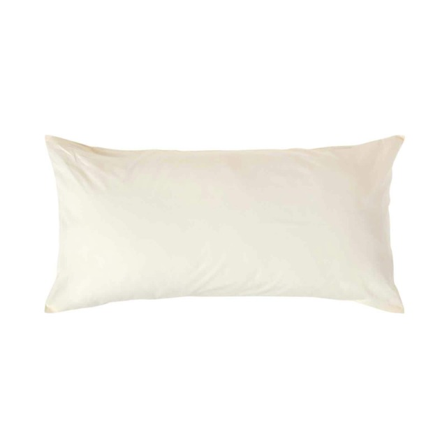 Homescapes Cream European Size Egyptian Cotton Pillowcase 200 TC - 40 x 80 cm