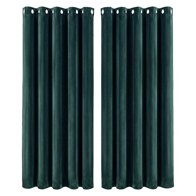 Marlow Velvet Blackout Eyelet Curtains with Tie Backs for Home