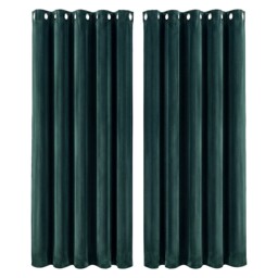 Marlow Velvet Blackout Eyelet Curtains with Tie Backs for Home