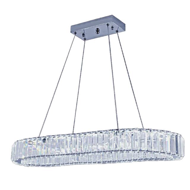 LED Pendant Light Modern Large Crystal 70cm Cool White