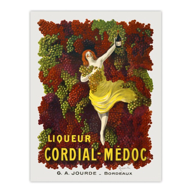 "Liqueur Cordial Medoc Advert Vintage Wall Art Print Cappiello 18x24"""