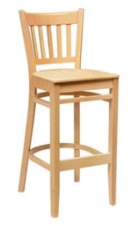 Gredile Beech Wood High Bar Stool Brown Taupe