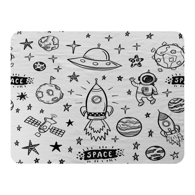 Doodle Space Blanket Multi