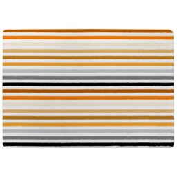 Striped Pattern, Orange Black Gray Beige And Brown Designer Rug Multi