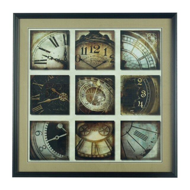 Framed Time Has Come Wall Art Multi