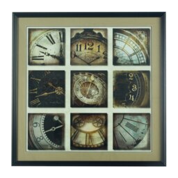 Framed Time Has Come Wall Art Multi