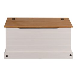 Corona Bedding Box Storage Toy Chest White Traditional Mexican Pine Solid Wood