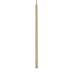 Ultrathin Round 100cm Tall LED Slim Pendant Ceiling Light Satin Brass 3000K