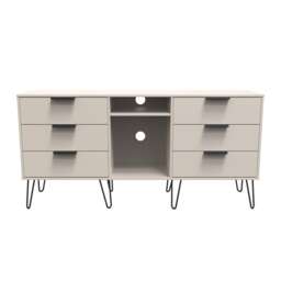 Osaka 6 Drawer Sideboard in Kashmir Matt (Ready Assembled) Cream Kashmir Matt