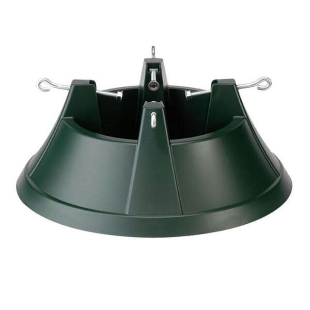 Elho Nordman Green Christmas Tree Stand for Real Trees up to 13ft Tall