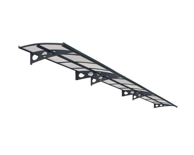 Patio Cover Herald Door Awning Canopy 6690 Mist - Polycarbonate - L670.5 x W139 x H33 cm - Grey Grey