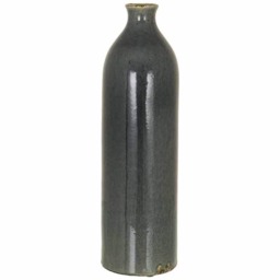 Garda Glazed Gisela Vase - Ceramic - L17 x W17 x H57 cm - Grey Grey