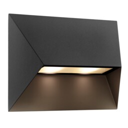 Nordlux Pontio Outdoor Wall Light Black Aluminium Solar GU10 Sensor Weatherproof - Mains Powered, IP54 Black Black