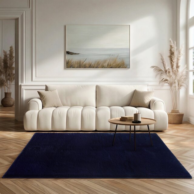 Softie Short Pile Faux Fur Living Room & Bedroom Rug