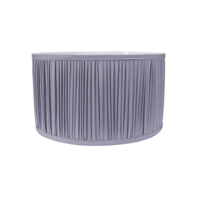 ValueLights Jess Powder Blue Fabric Ruched Pleat Small Shade Blue