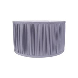 ValueLights Jess Powder Blue Fabric Ruched Pleat Small Shade Blue
