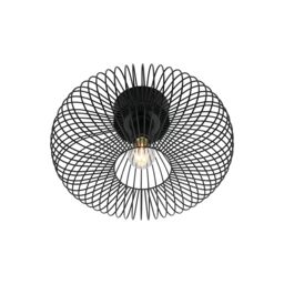 Nordlux Beroni Indoor Ceiling Light Black Metal E27 Ceiling or Wall Mounting - Mains Powered, IP20 Black Black