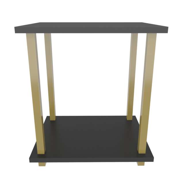 Decorotika Gurnee Metal Frame Side End Table - W 45 cm x H 48 cm x D 35 cm