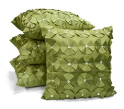 3D Petal Detail With Gem Stud Detail Cushion