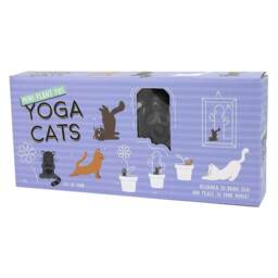Gift Republic Mini Plant Pot Markers Yoga Cats