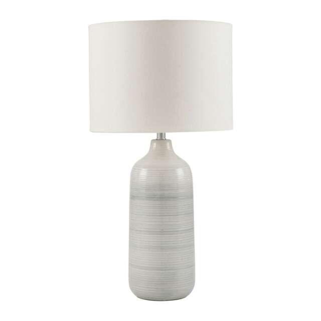 Grey Ombre Ceramic Table Lamp For Bedroom