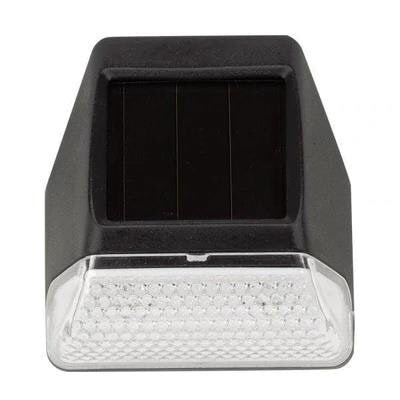 Solar Powered Fence, Wall & Post Light - 3 Lumen Black 1