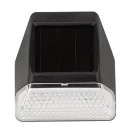 Solar Powered Fence, Wall & Post Light - 3 Lumen Black 1