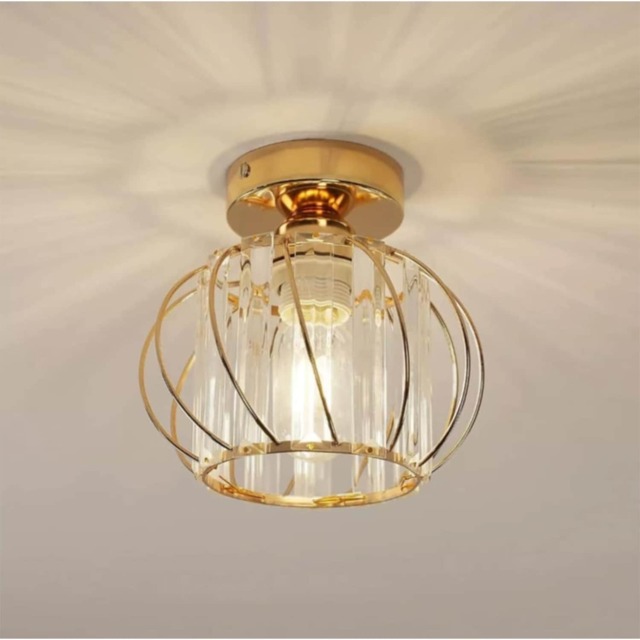 Modern Flush Mounted Ceiling Light Gold