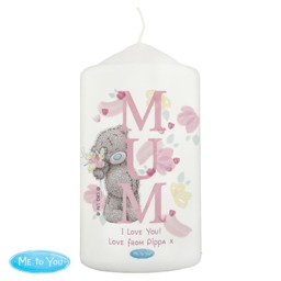 Personalised Me to You MUM Pillar Candle White 1