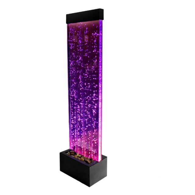 Bubble Water Wall Water Feature with Colour Changing LEDs Indoor Use 150cm