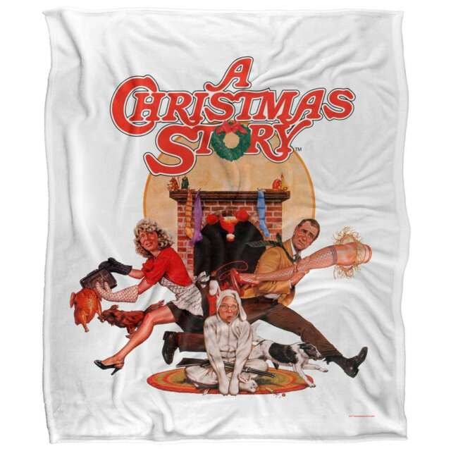 A Christmas Story Movie Poster Blanket - Multicoloured - One Size