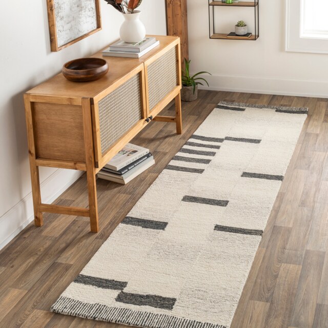 LIVABLISS Granada-Hand Tufted Wool Global Rug 122 x183 cm Beige Taupe Grey