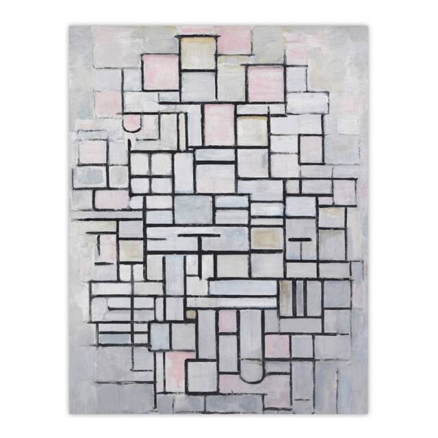 Composition No IV Abstract Mondrian Vintage Huge Wall Art Print 18X24 In