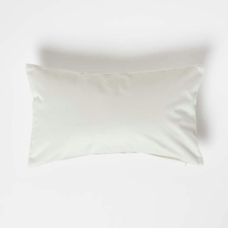 Homescapes Cream Velvet Cushion - Bolster 30 x 50 cm Cream 30 x 50 cm 1