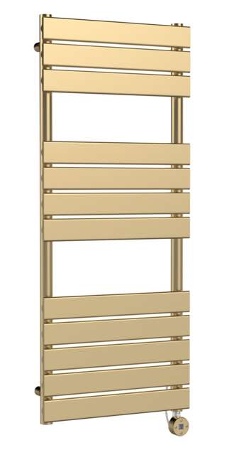 Balterley Square Flat Heated Towel Rail with 12 Bars Copper Brushed Brass 1