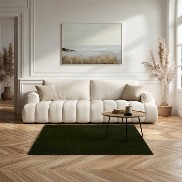 Softie Short Pile Faux Fur Living Room & Bedroom Rug