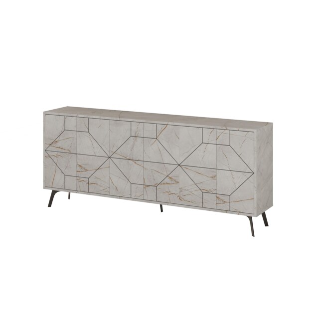 Decortie Dune Large Sideboard 181cm Gold Marble Effect