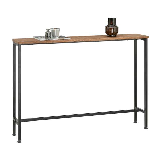 SoBuy FSB19-XL-N,Industrial Slim Console Table Brown Natural