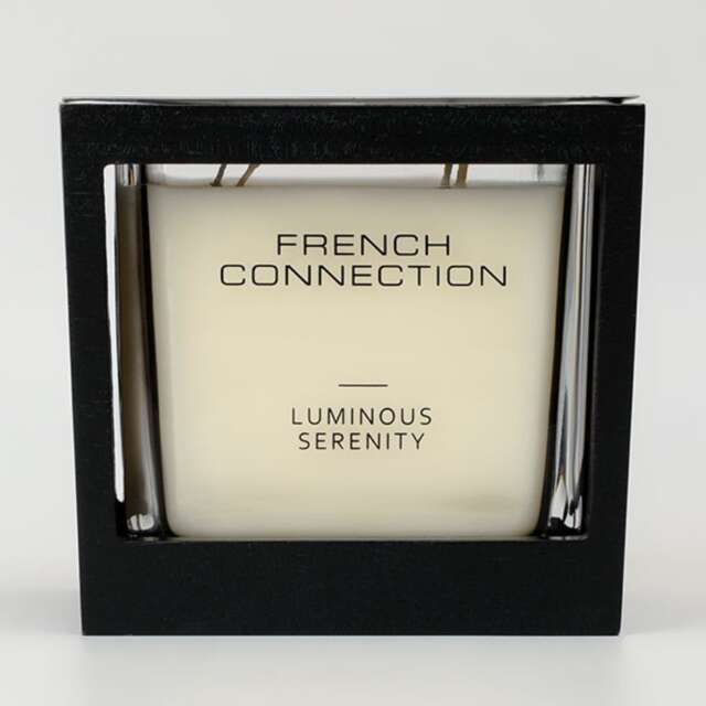 French Connection Wooden Collection Luminous Serenity Candle 495g