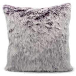 Luxury Faux Fur Cushion - 43cm x 43cm Purple 43 x 43cm