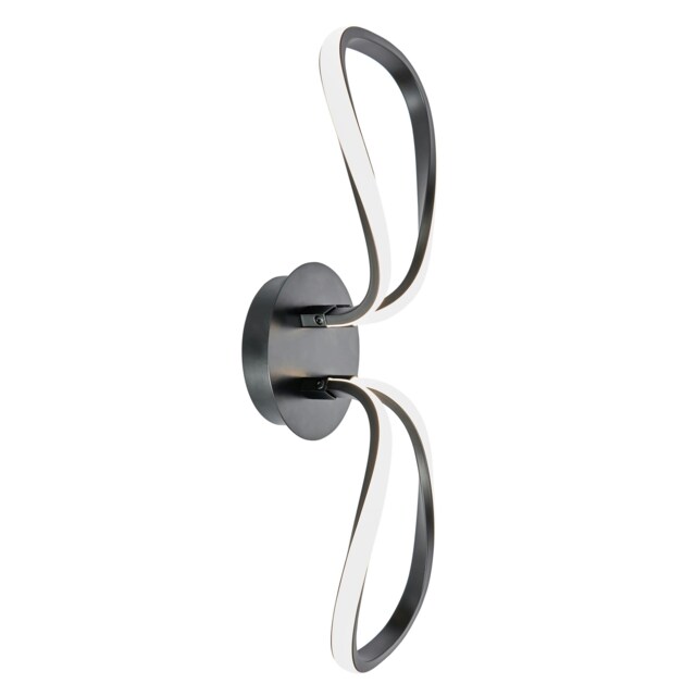 BHS Alvar LED Petals Wall Light, Black