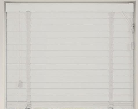 90cm White Venetian Blinds with Tapes (130cm Drop) White White