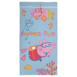 Peppa Pig Ocean Fun Towel Blue Sky Blue/Pink One Size 1